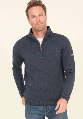 1/4 Zip Jumper Navy