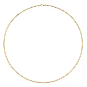 14K YG Omega Rope Chain