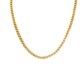 1880's Victorian 14 Karat Yellow Gold Link Chain Necklace