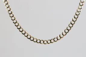 19.5 14k Yellow Gold Curb Link Chain Necklace (20.45g.)