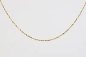 20 14k Yellow Gold Twisted Rope Chain Necklace (4.56g.)