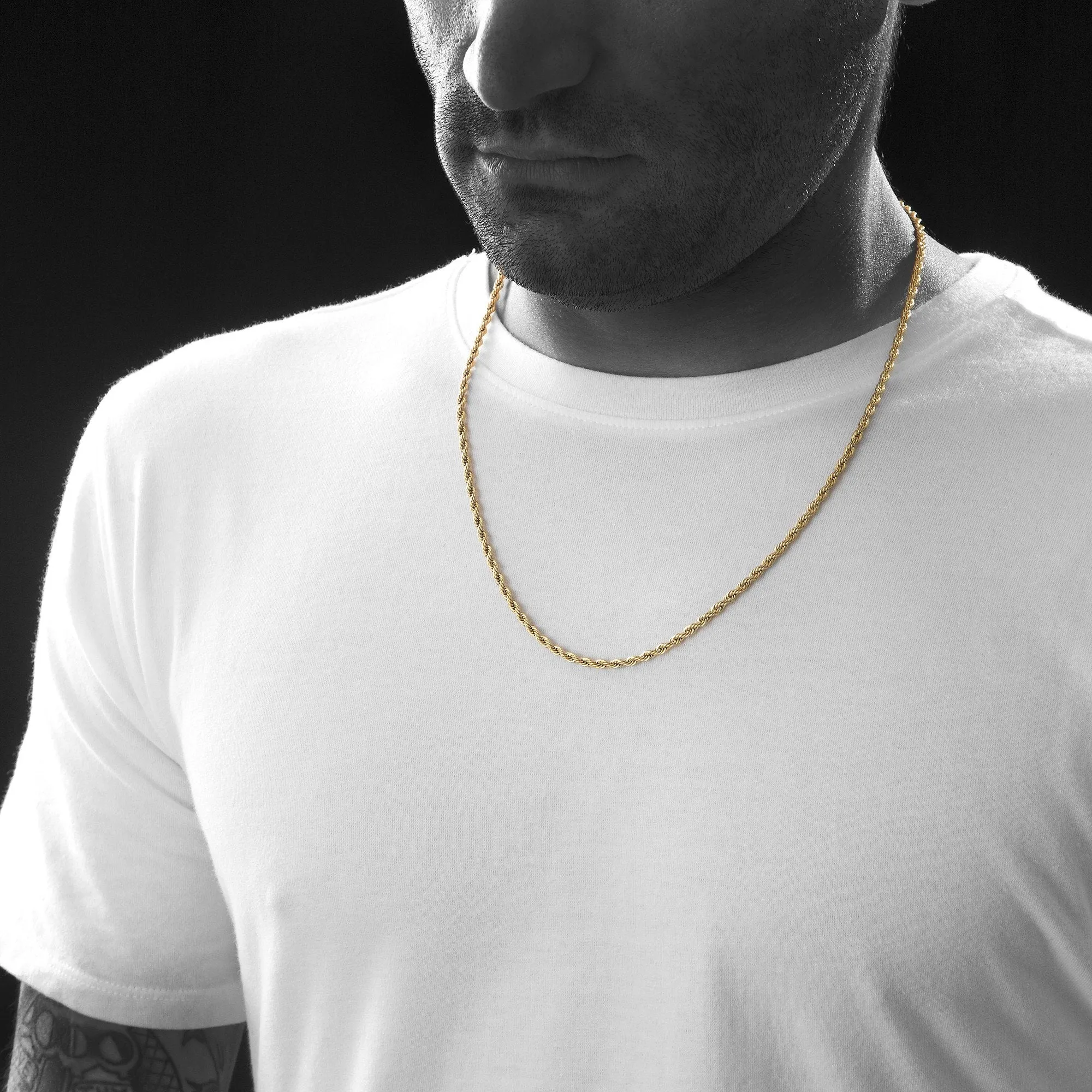 3mm GOLD Rope Chain