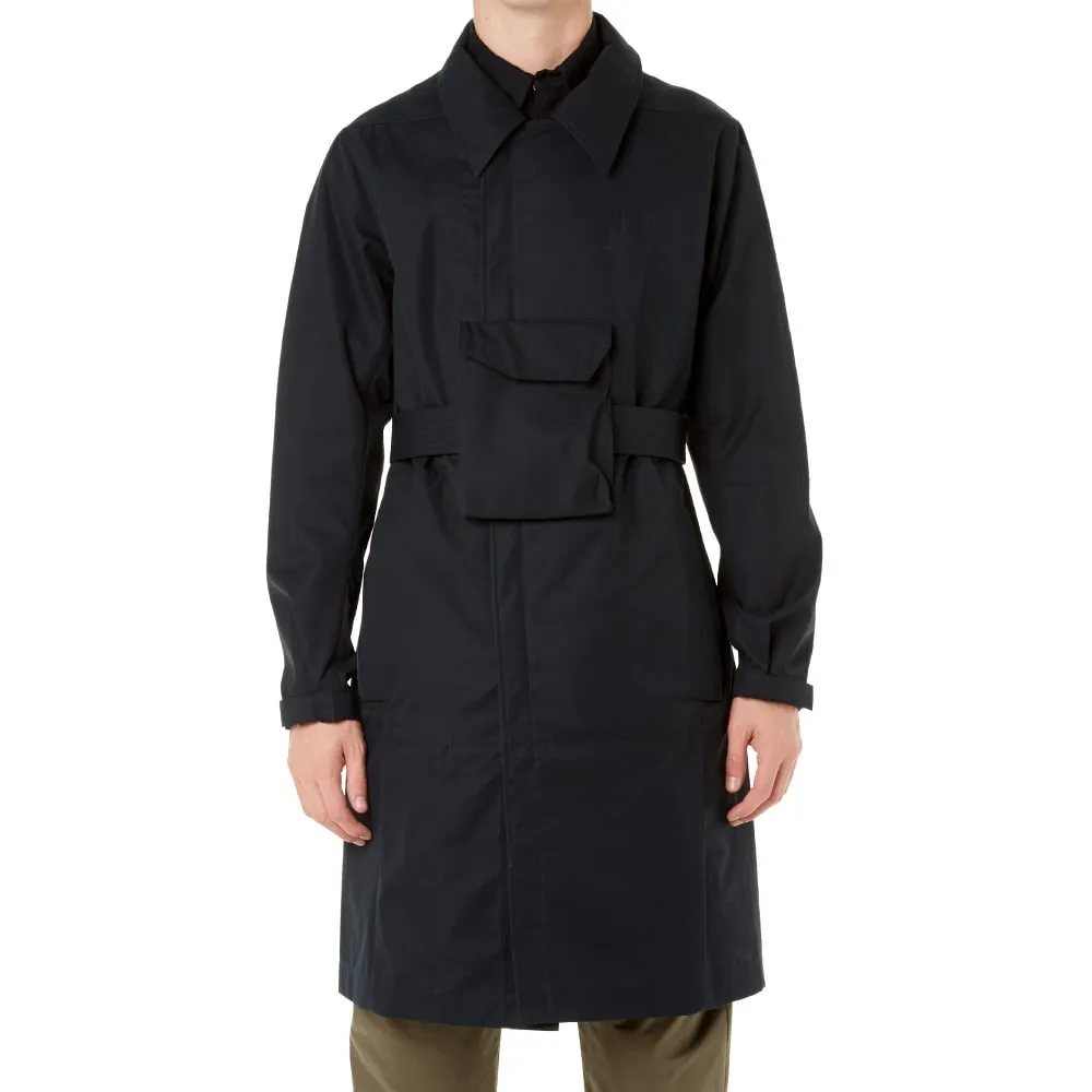 Acronym J39-S Light Shell Gabardine Trench CoatBlack