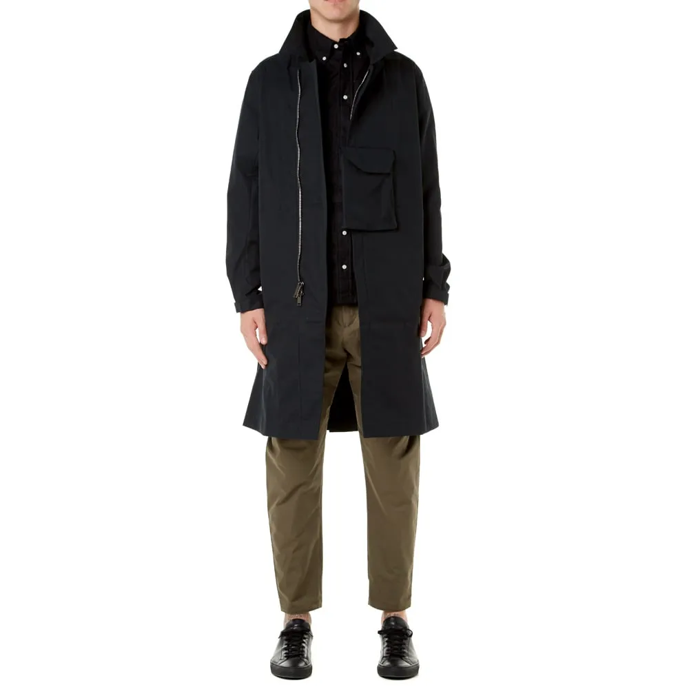 Acronym J39-S Light Shell Gabardine Trench CoatBlack