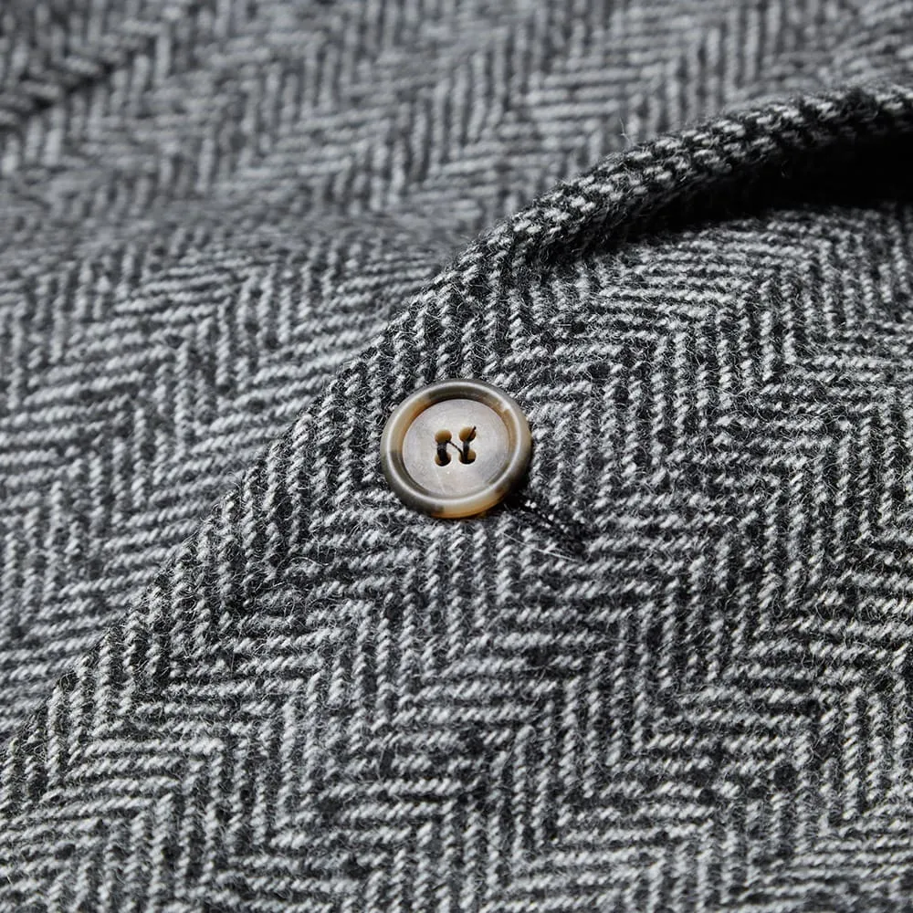 AMI Herringbone Moon Wool BlazerGrey