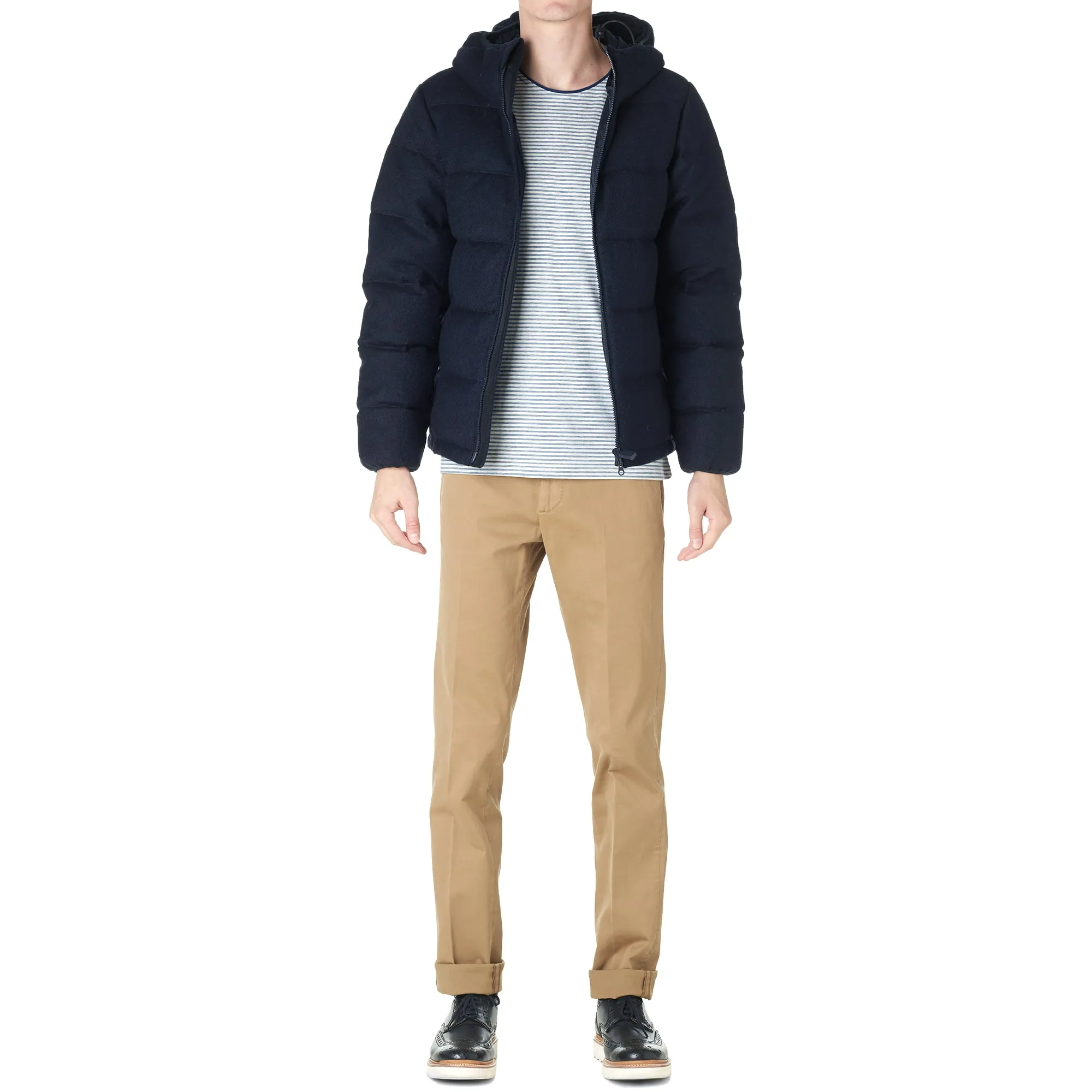 Aspesi Shetland Wool Axe JacketNavy