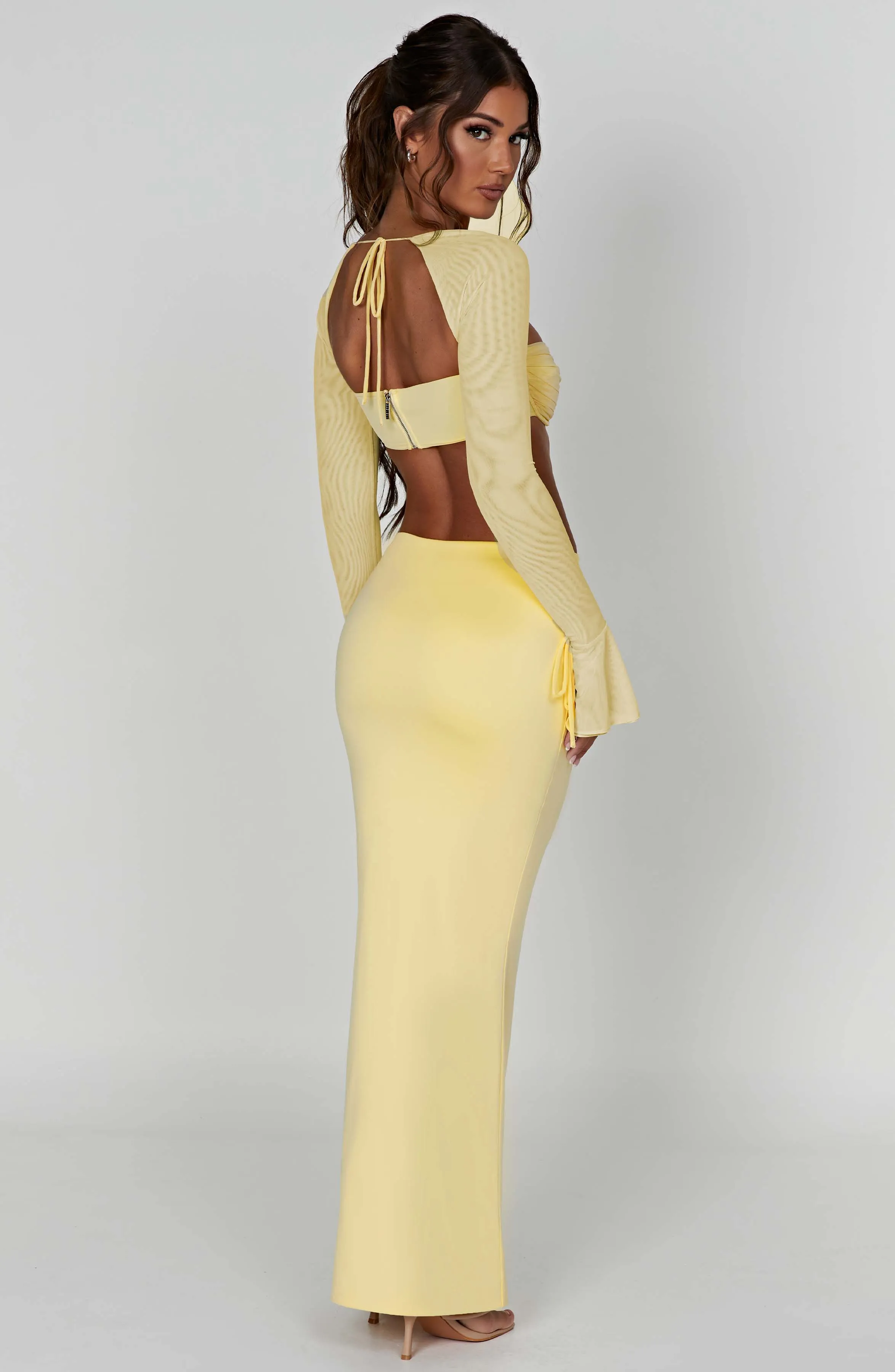 Astrid Maxi Skirt - Lemon