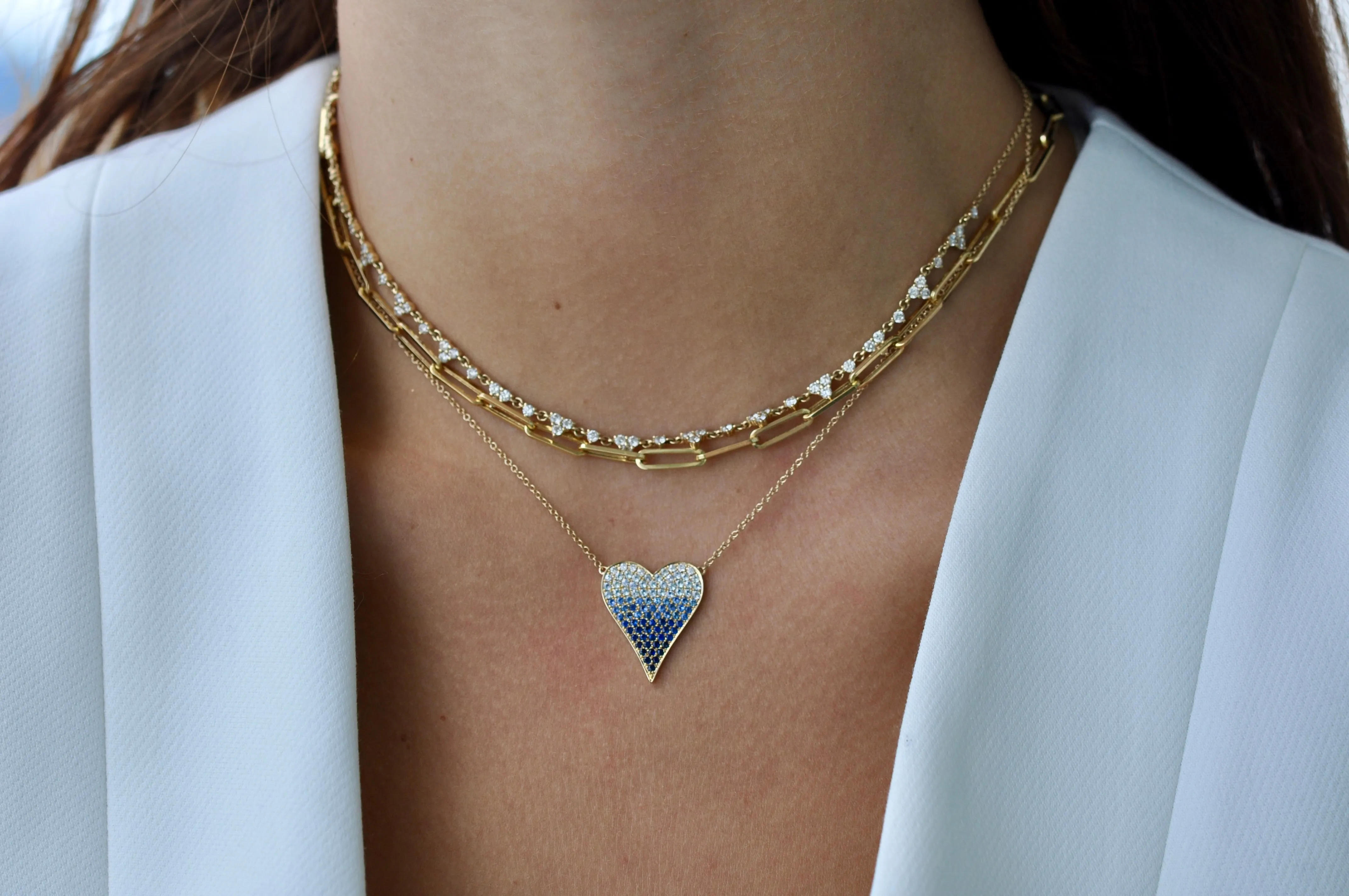 BELLE OMBRE HEART NECKLACE