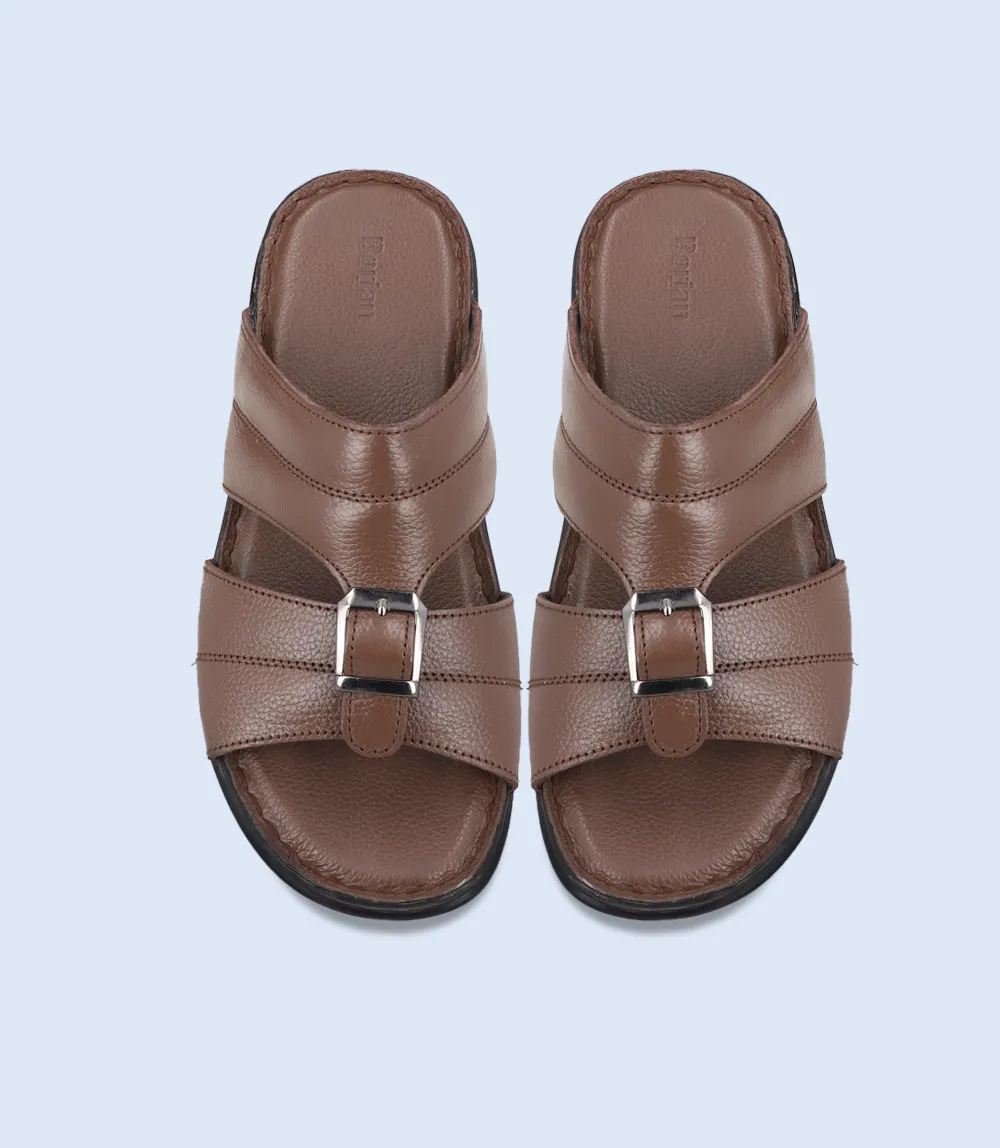 BM5599-BROWN-Men Slippers