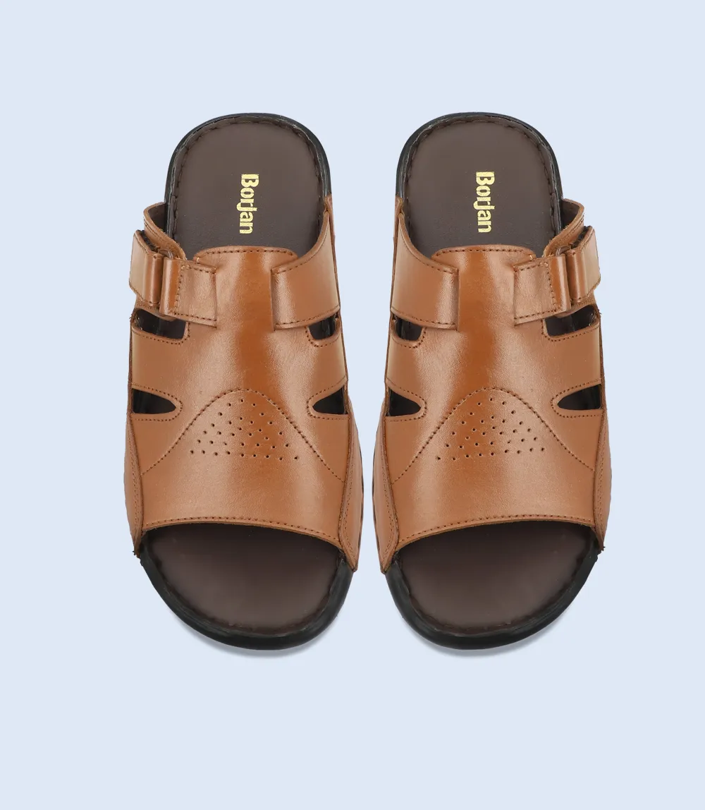 BM5668-BROWN-Men Slipper