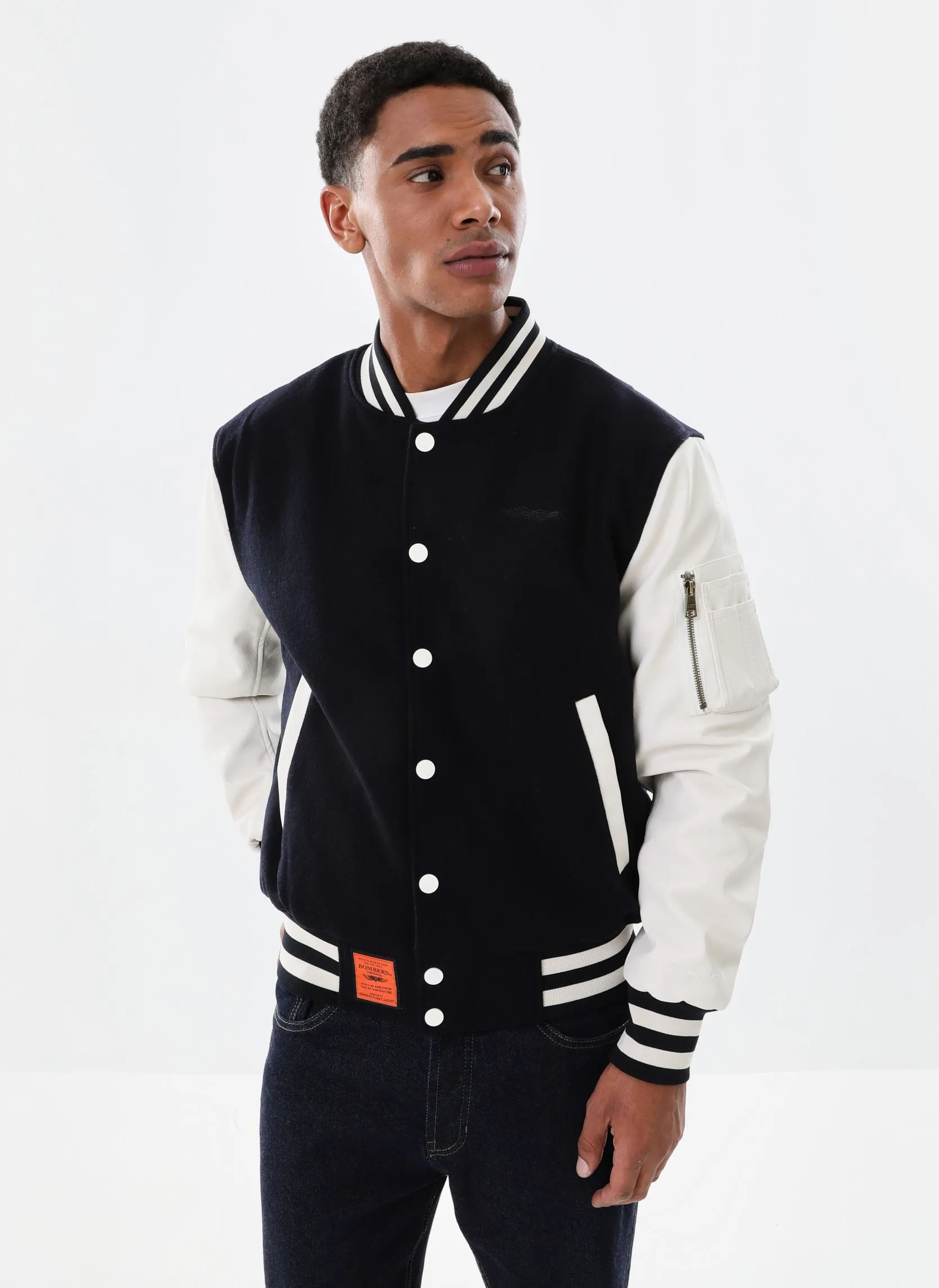 Bombers OriginalLetterman Men - Azzurro