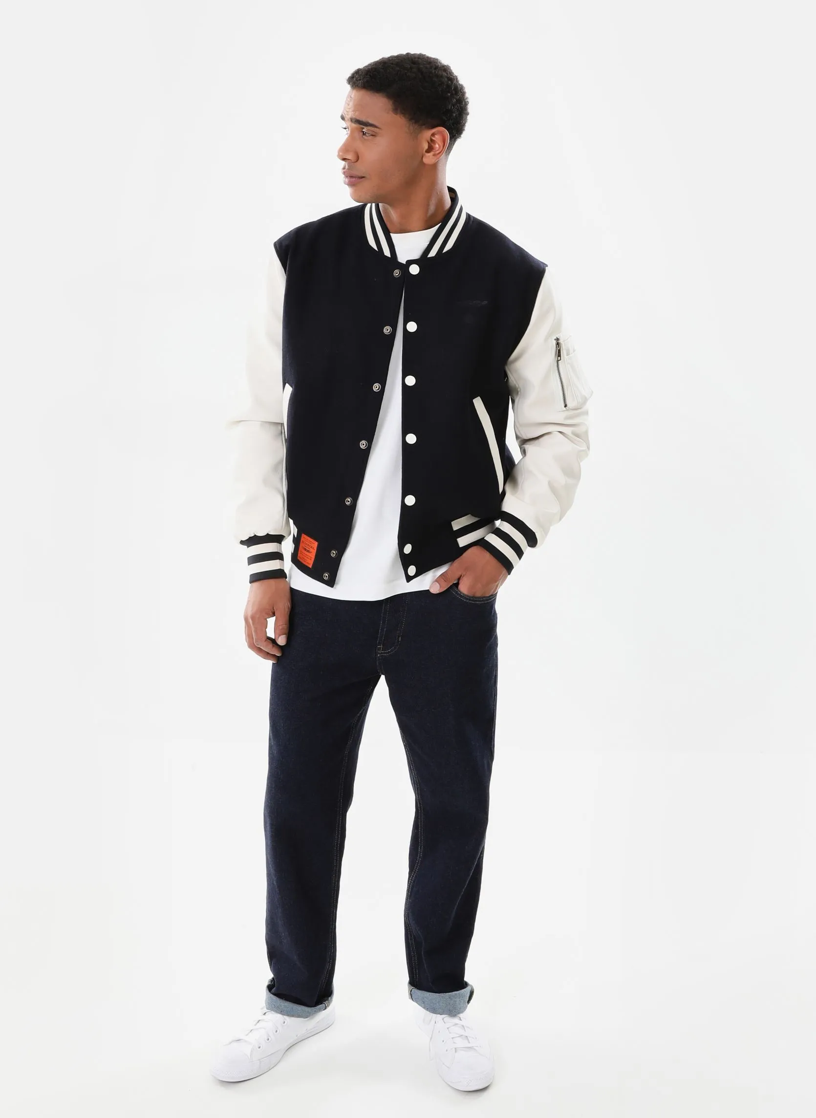 Bombers OriginalLetterman Men - Azzurro