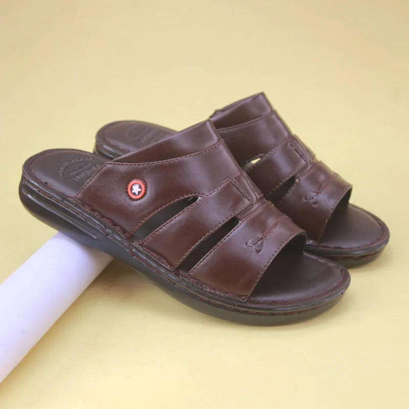 Brown medicated slippers