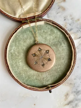 Bursting Star Victorian Locket