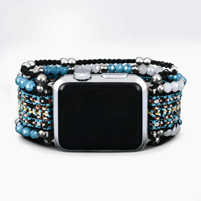 Cerulean Noir Stretch Apple Watch Strap