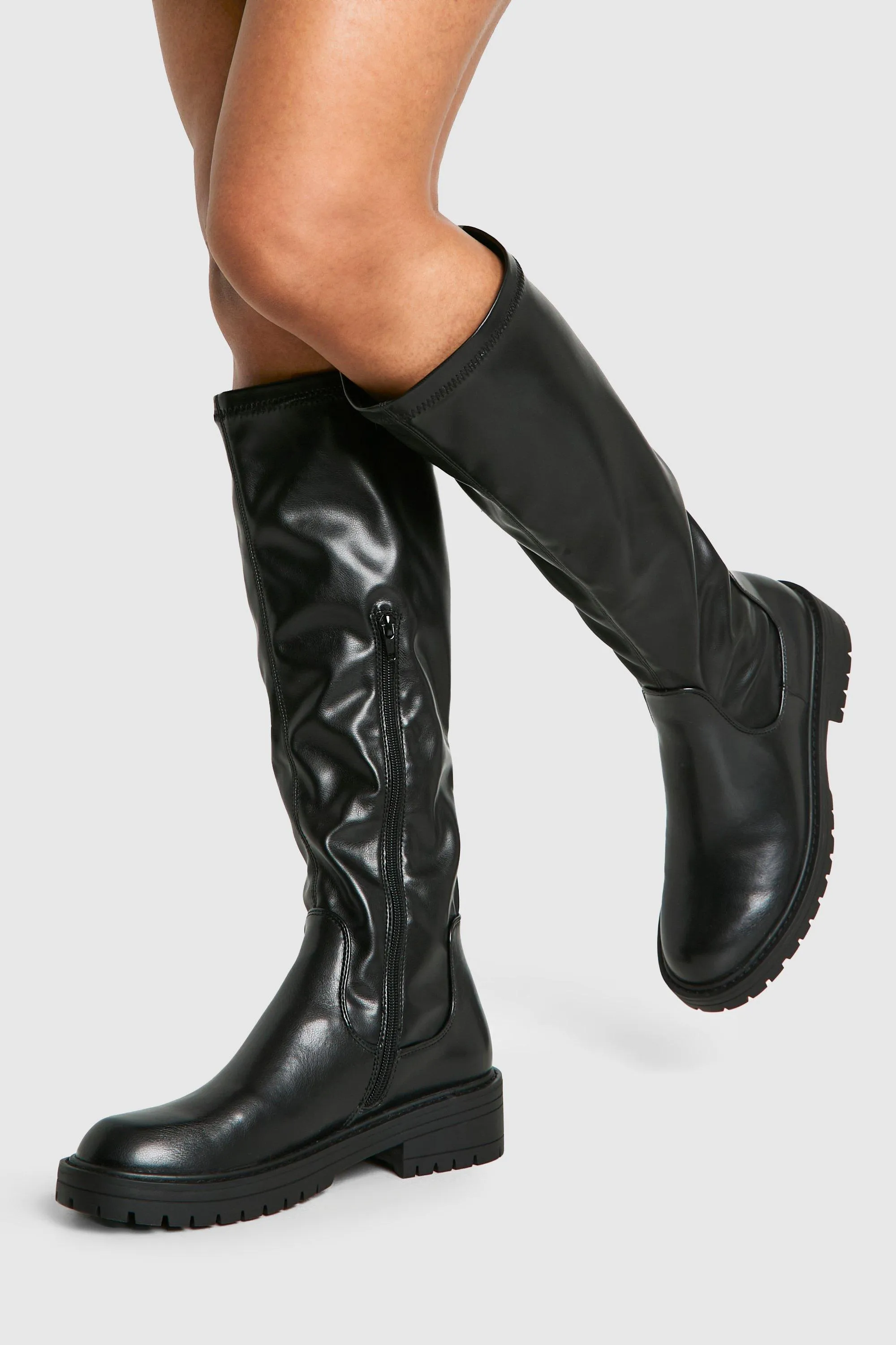 Chunky Knee High Boots