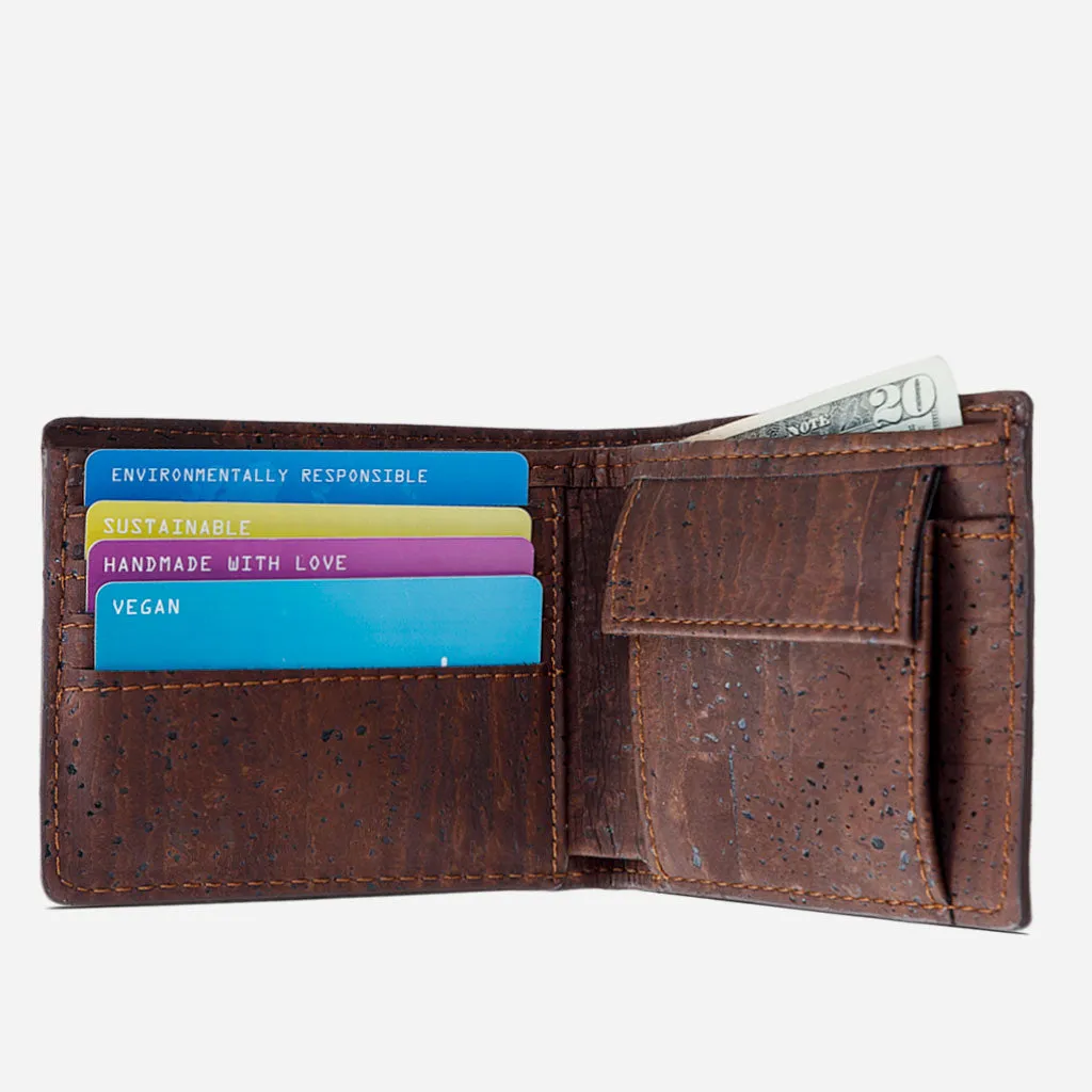 Cork Wallet With Coin Pocket