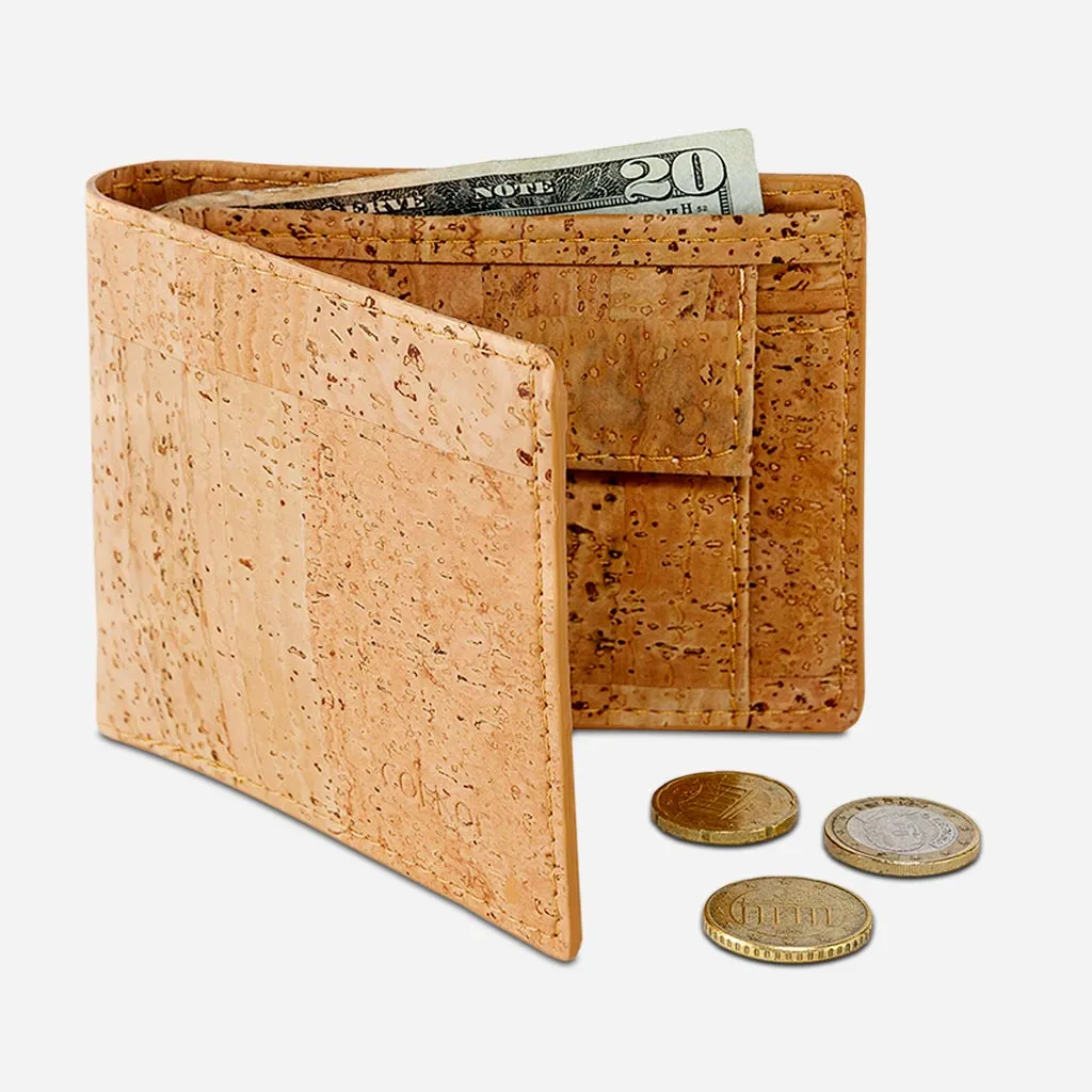 Cork Wallet With Coin Pocket