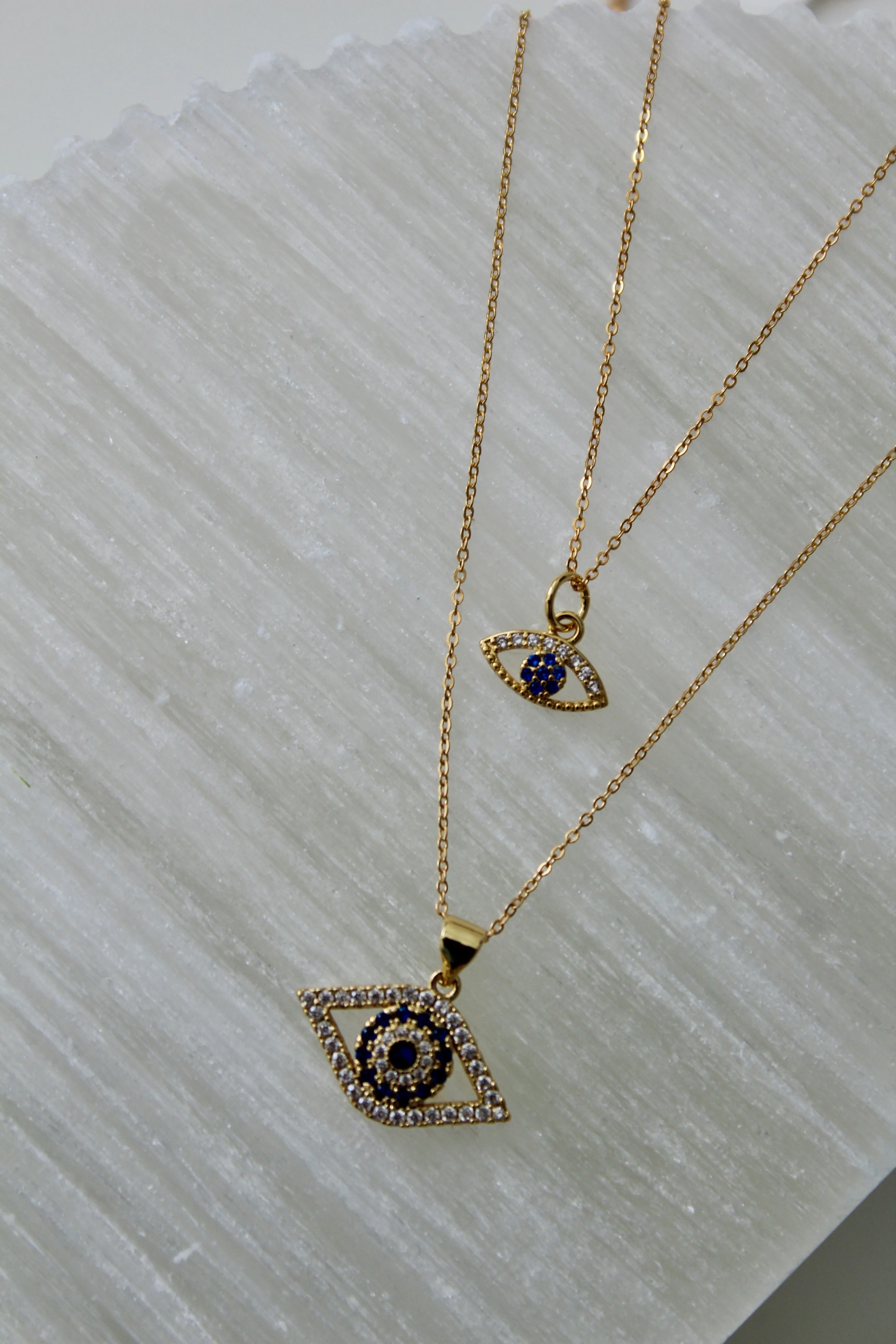 CZ Evil Eye Necklace