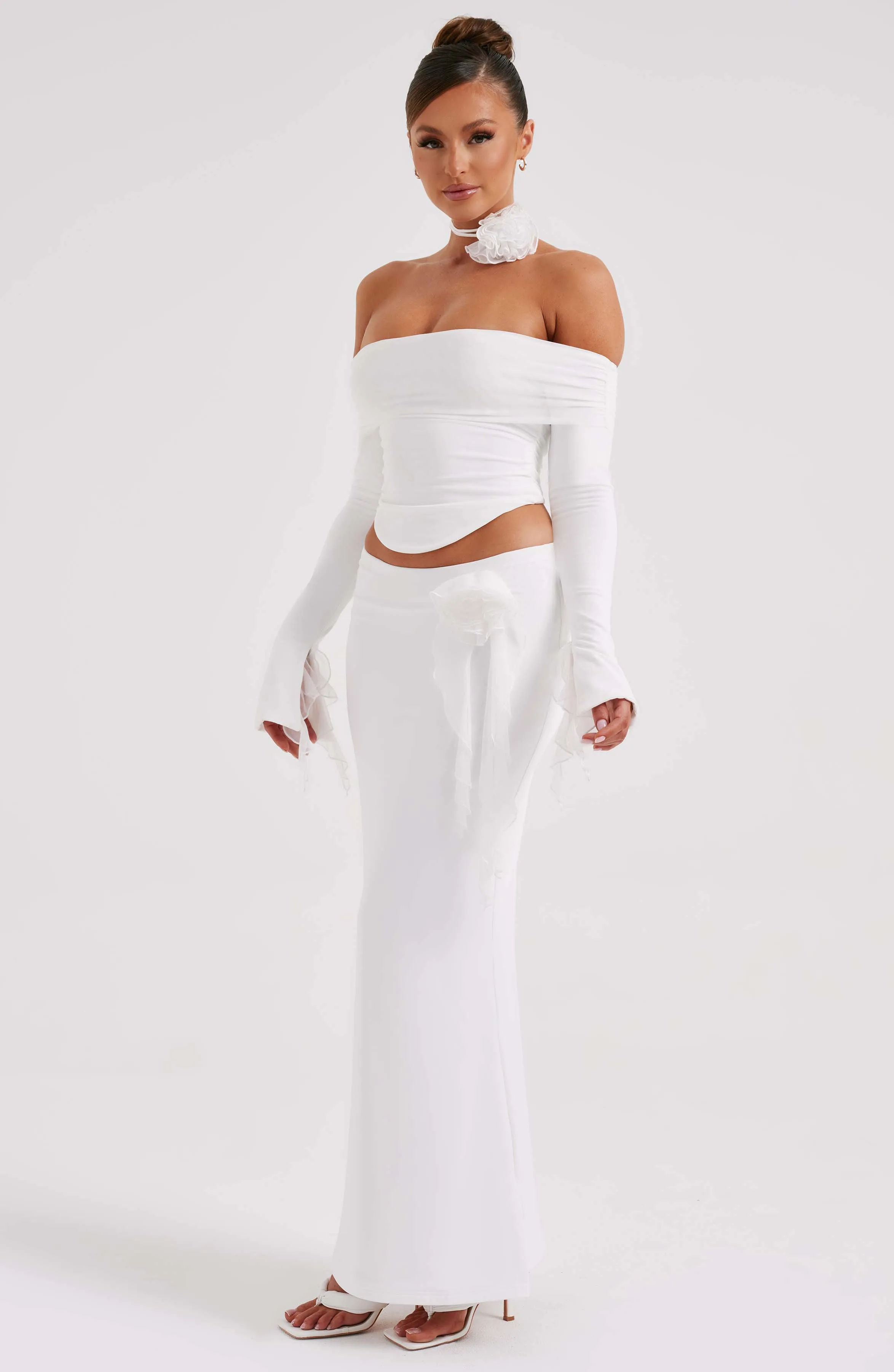 Deema Maxi Skirt - Ivory