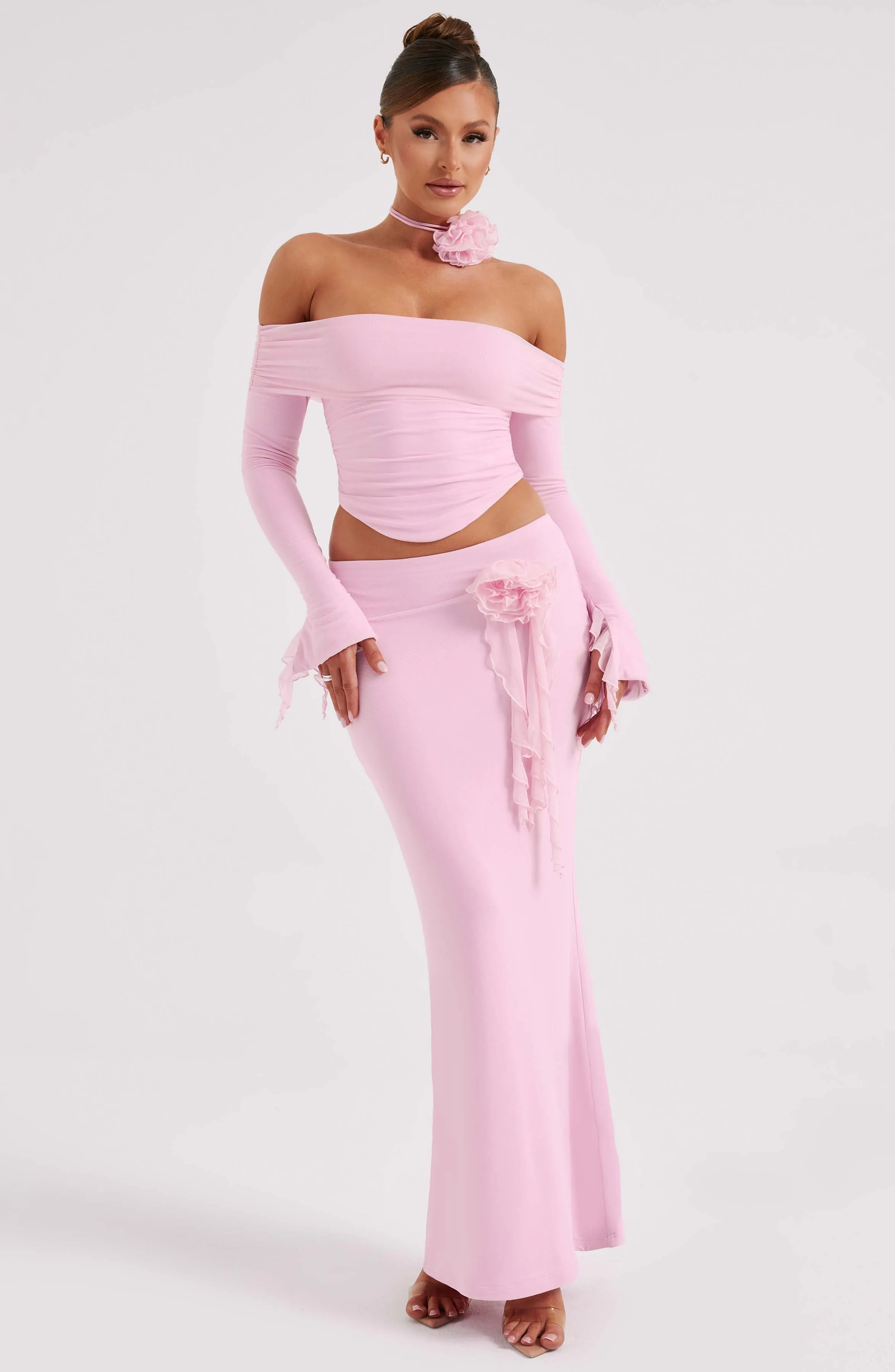 Deema Maxi Skirt - Pink