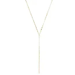 Delicate Y Gold Chain Necklace