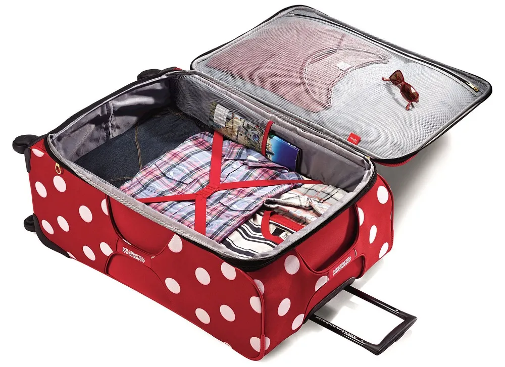 Disney Minnie Mouse Polka Dot Softside 2-Piece Luggage Set 