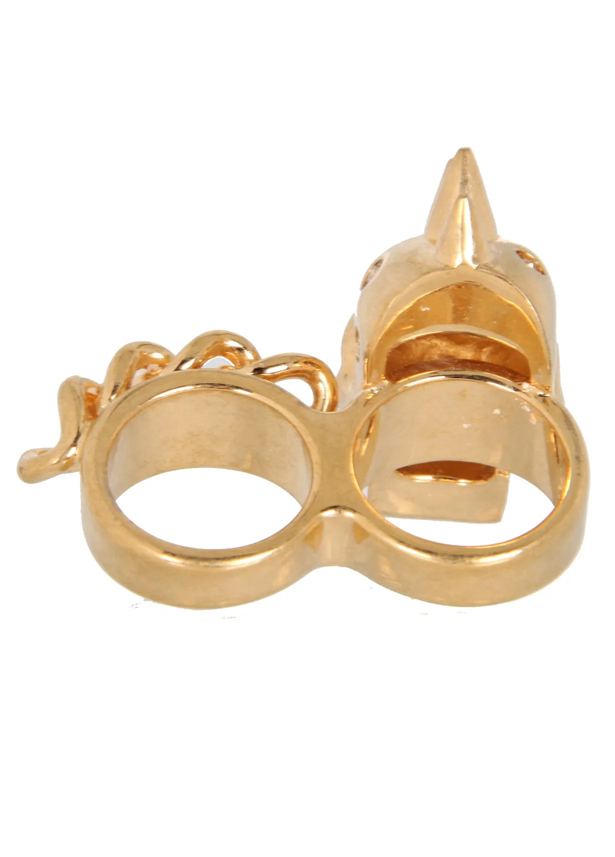 Double Finger Ring, Gold