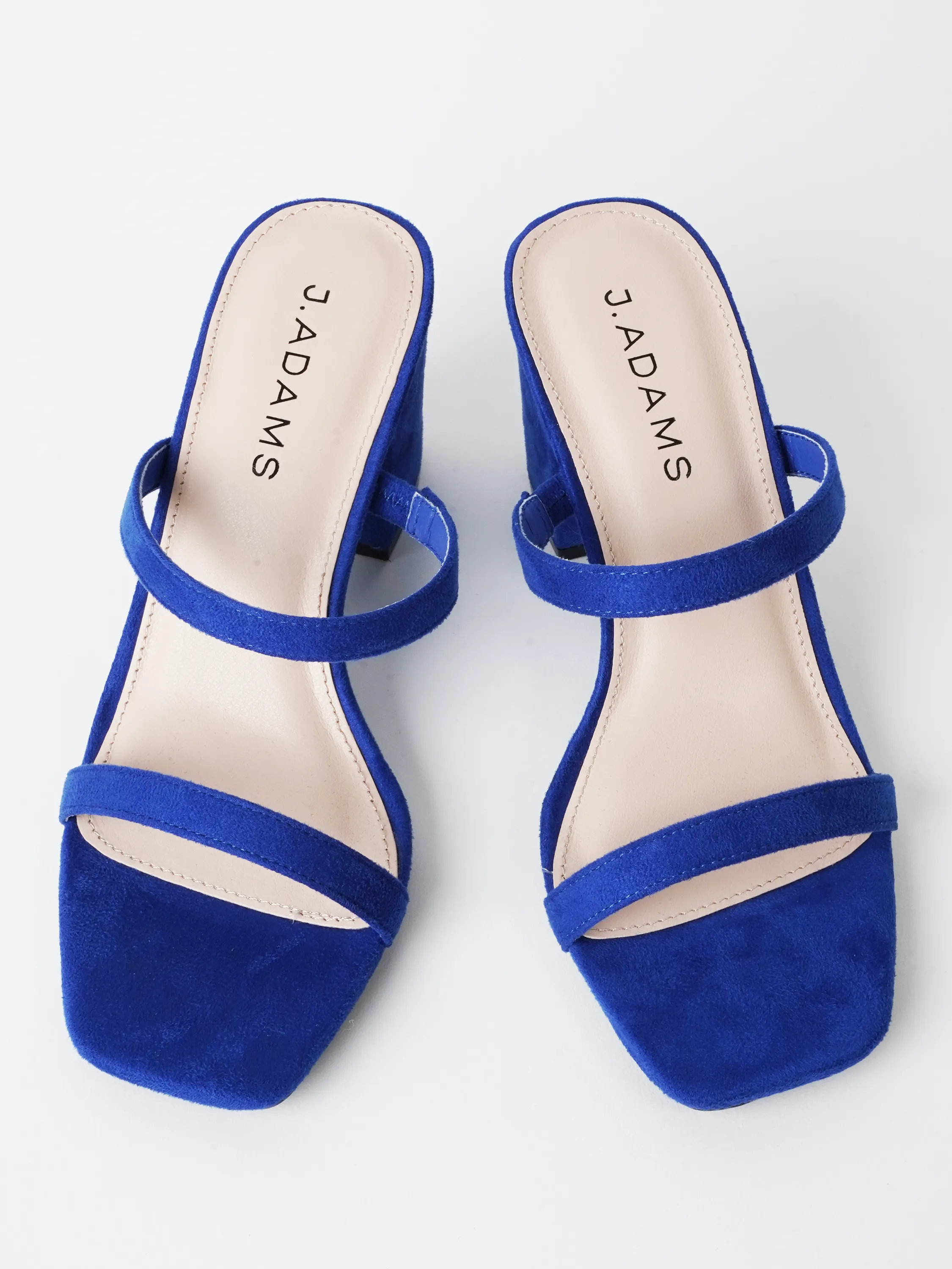 Double Strap Heeled Mules