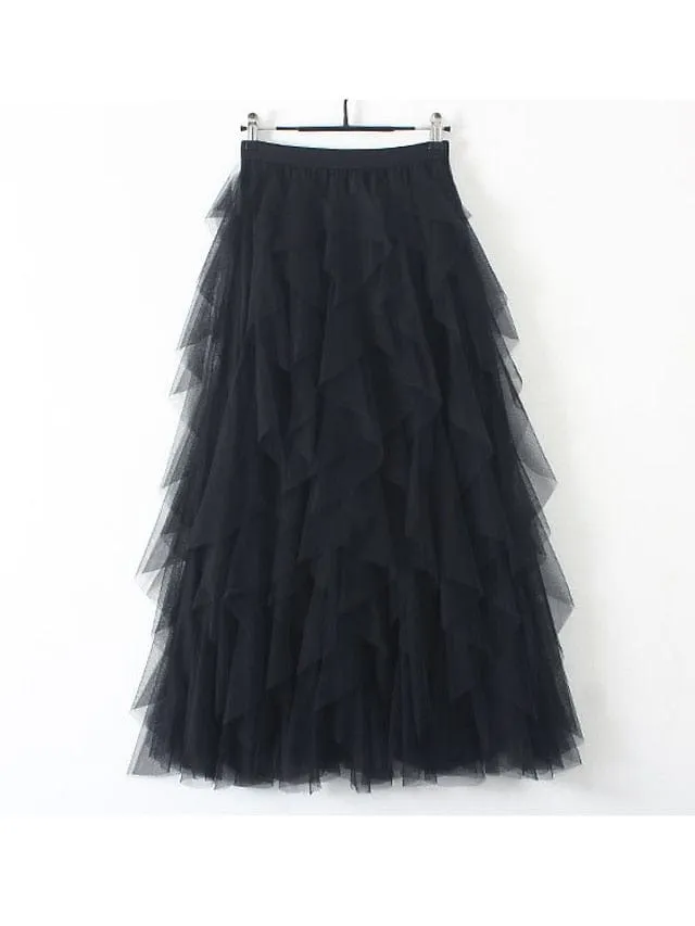 Elegant One-Size Women's Pleated Swing Skirts