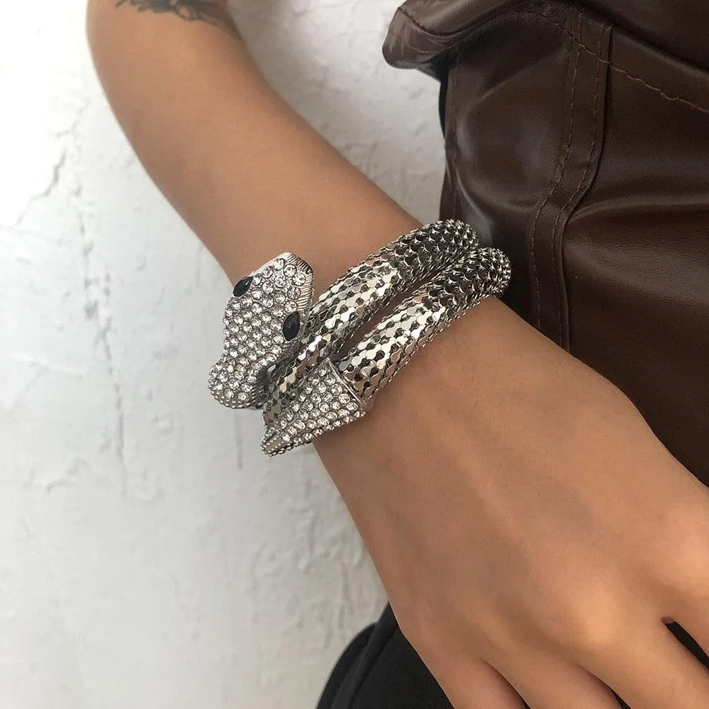 Exaggerated snake bracelet punk hip-hop personality jewelry