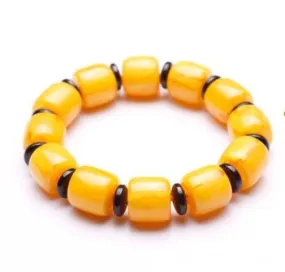 Fashaionable Menmade Amber 16MM Bead on Elastic String for Men /Women