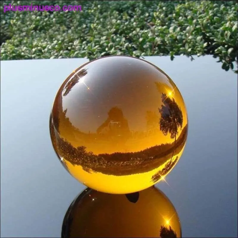 Feng Shui Glass Obsidian Crystal Ball - Magic Healing Balls, Meditation Crystal Balls