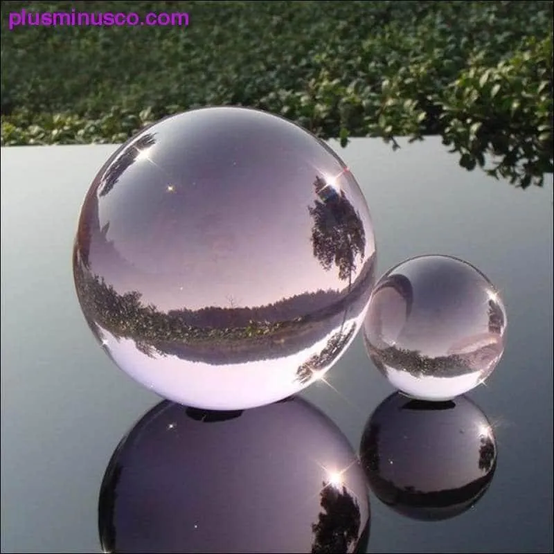 Feng Shui Glass Obsidian Crystal Ball - Magic Healing Balls, Meditation Crystal Balls