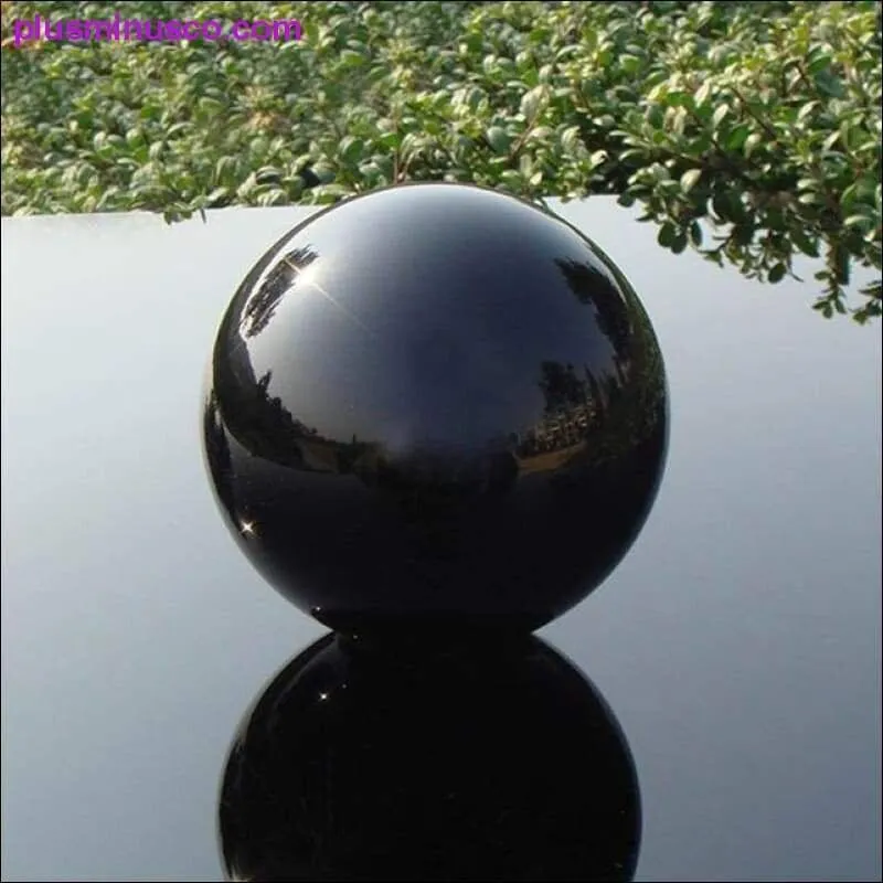 Feng Shui Glass Obsidian Crystal Ball - Magic Healing Balls, Meditation Crystal Balls