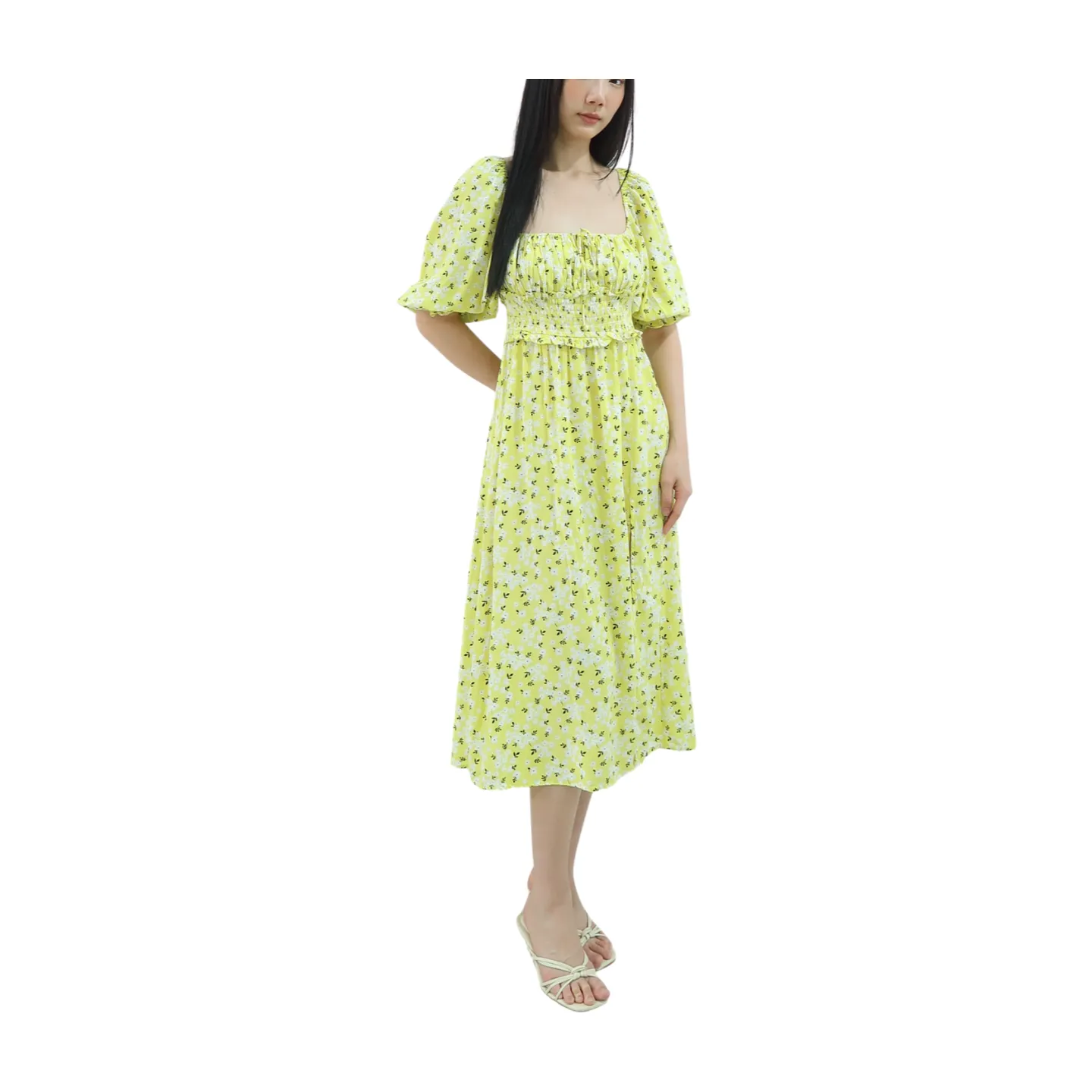 For Love & Lemon Chrysanthemum Midi Dress