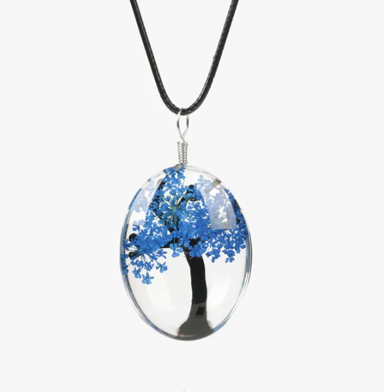 Fresh Accessories - Necklace Tree of Life Blue