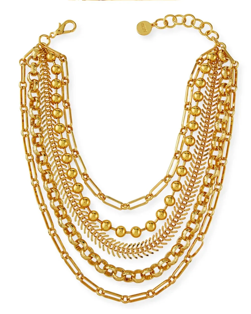 Gold Chain Layered Necklace