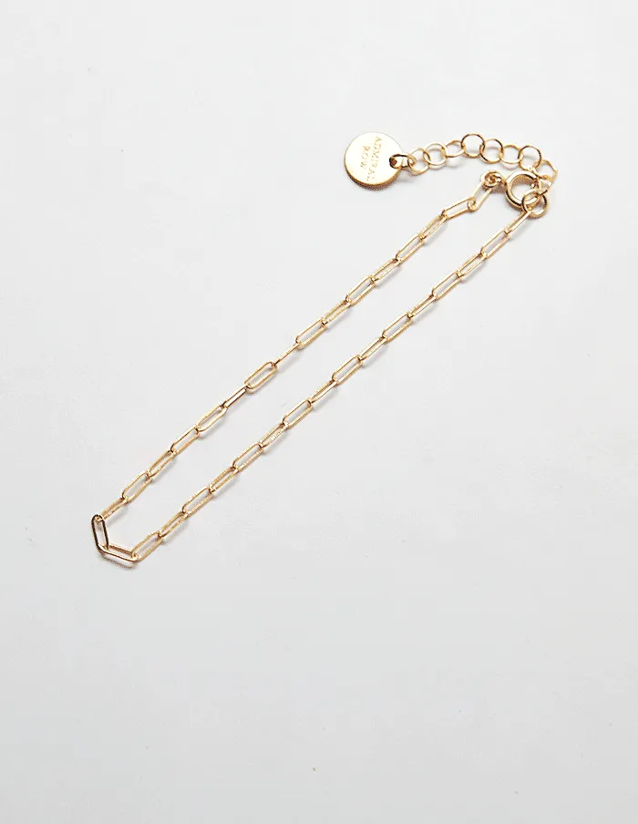 Gold Chain Link Bracelet