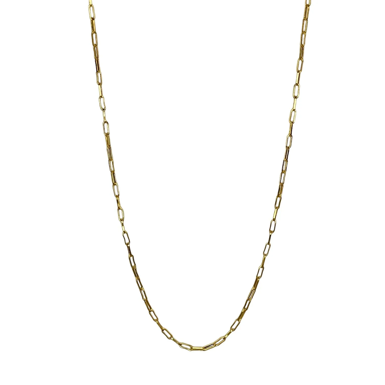 Gold Rectangular Link Chain