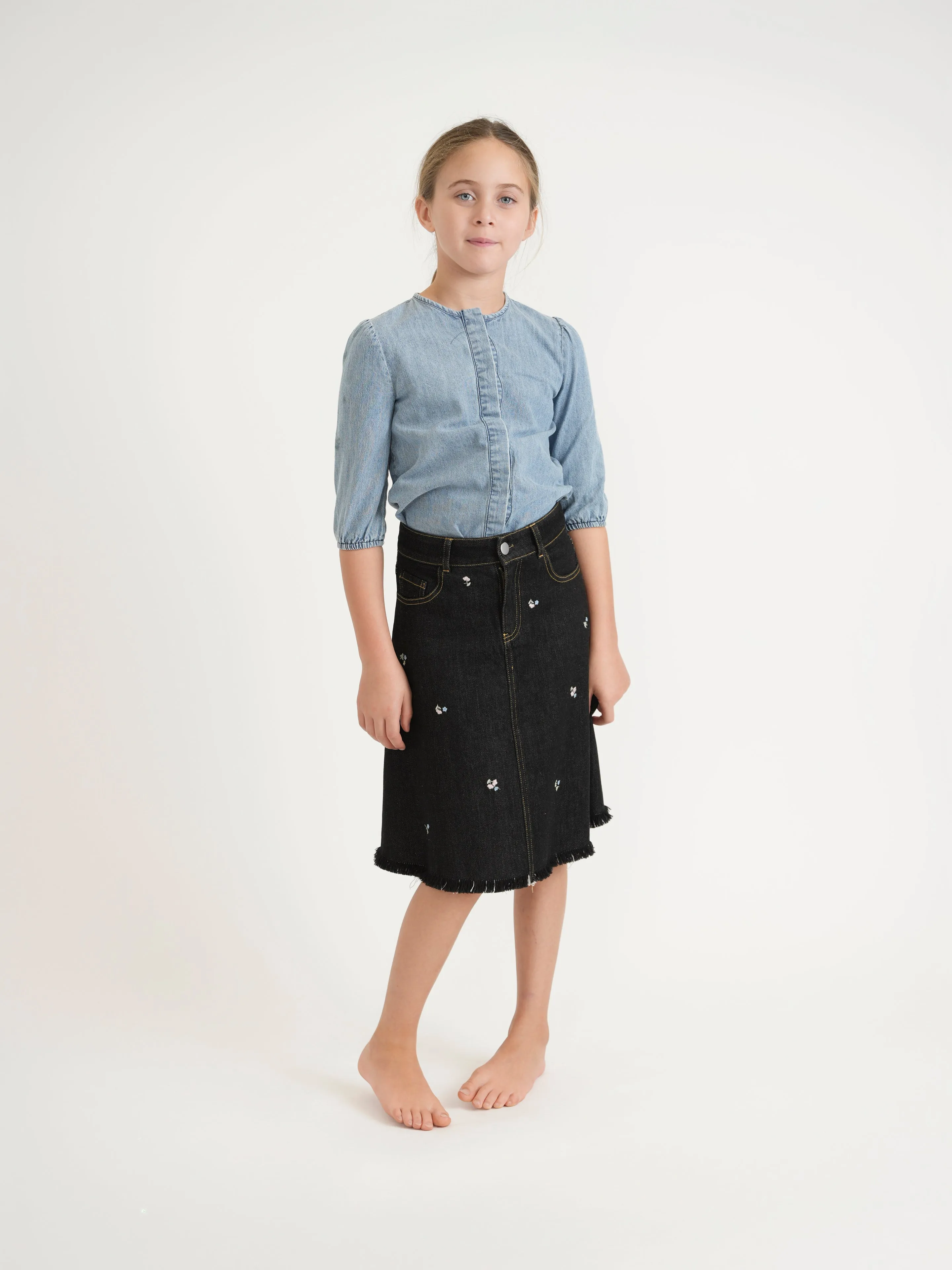 GS24439-B- skirt DOT&LINE