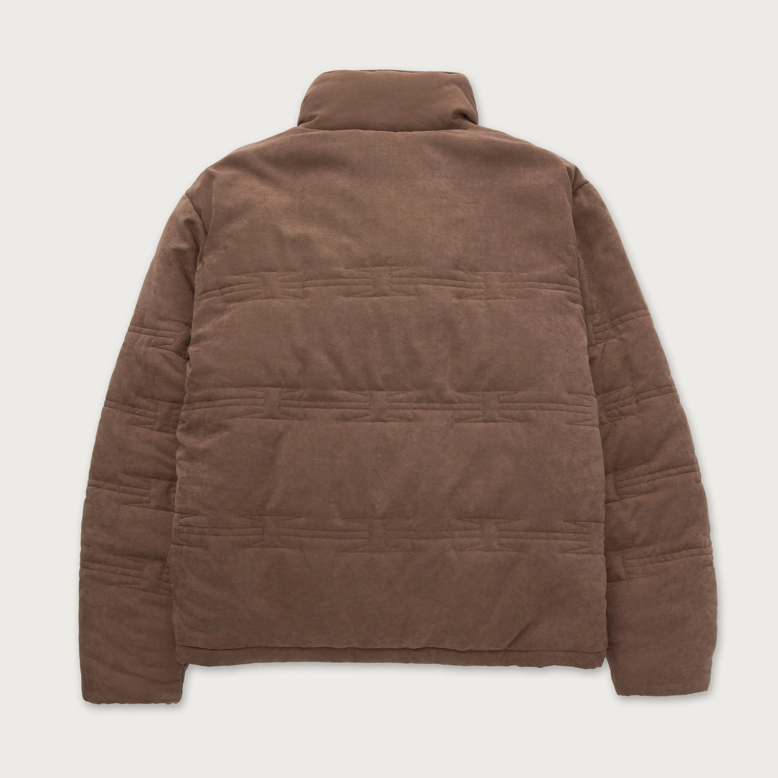 H Wire Quilt Jacket - Brown