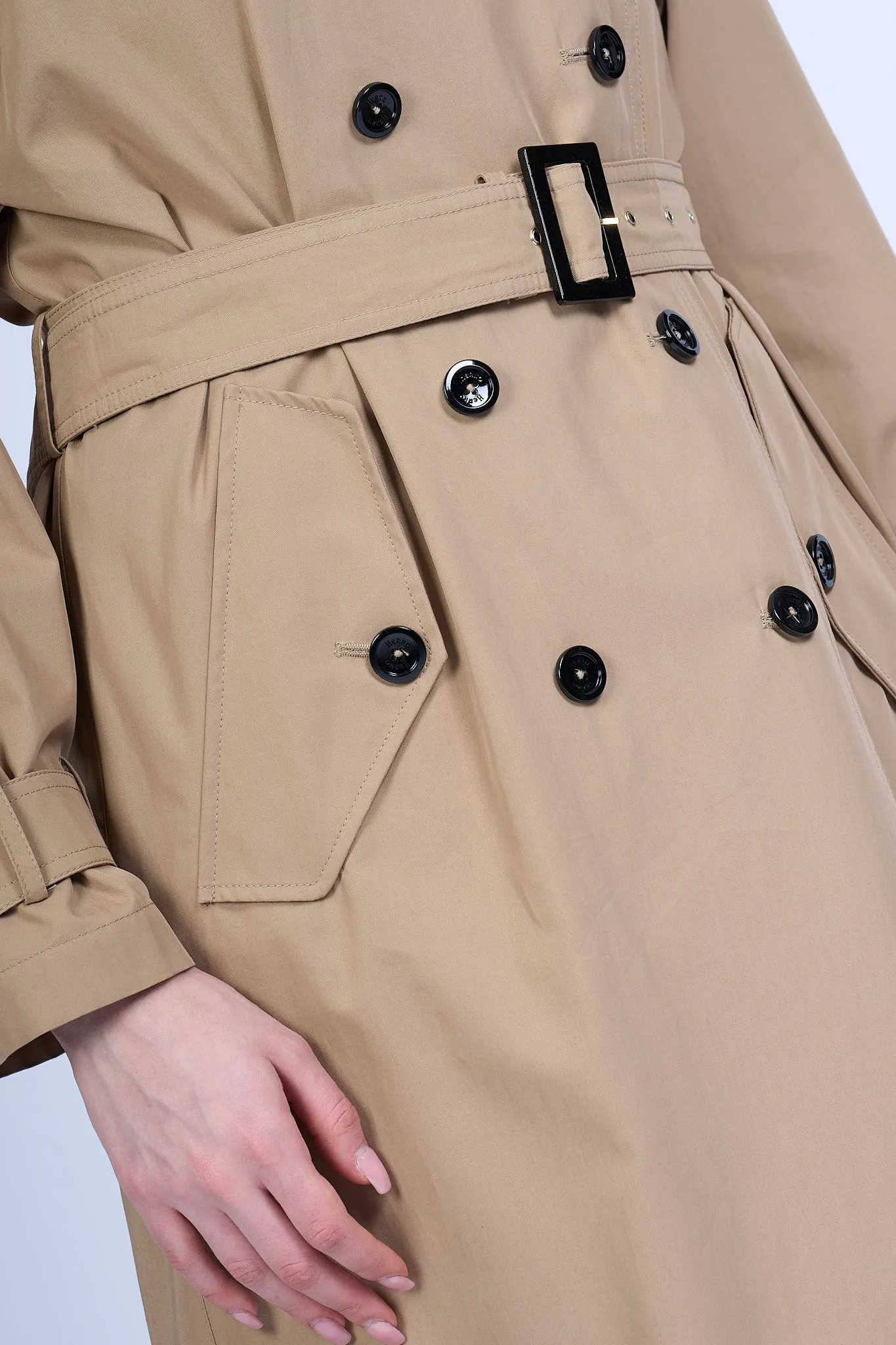 Herno Trench Lungo Sabbia Donna