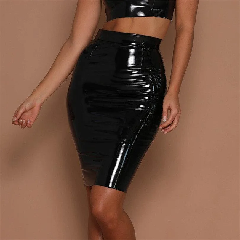 High Waist Ladies Midi Pencil Skirt