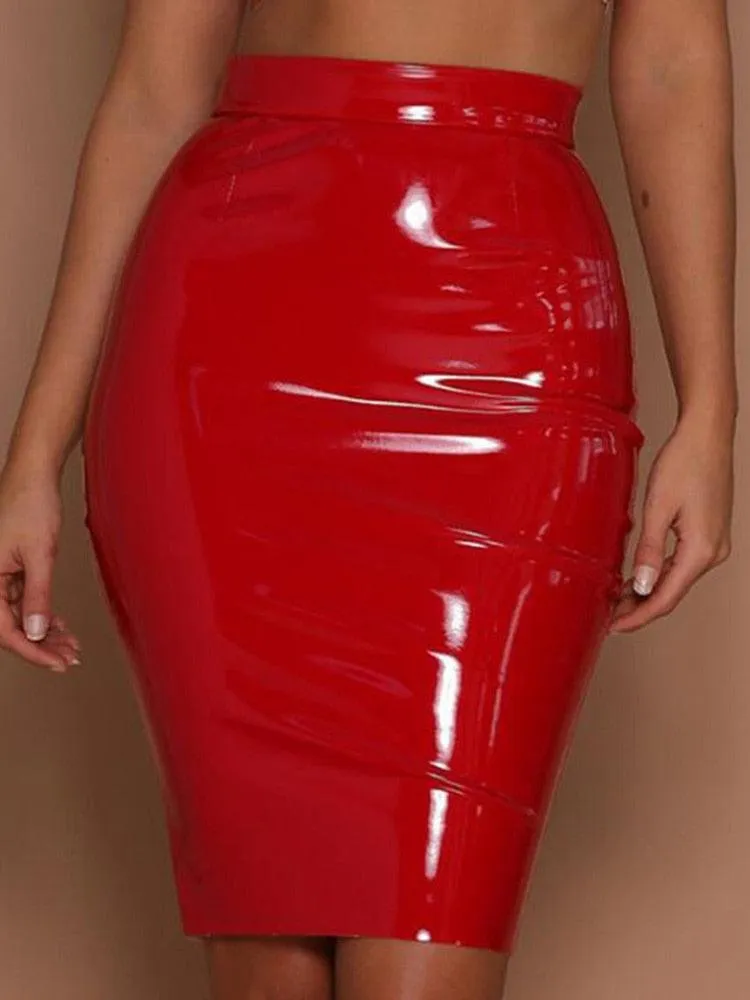 High Waist Ladies Midi Pencil Skirt