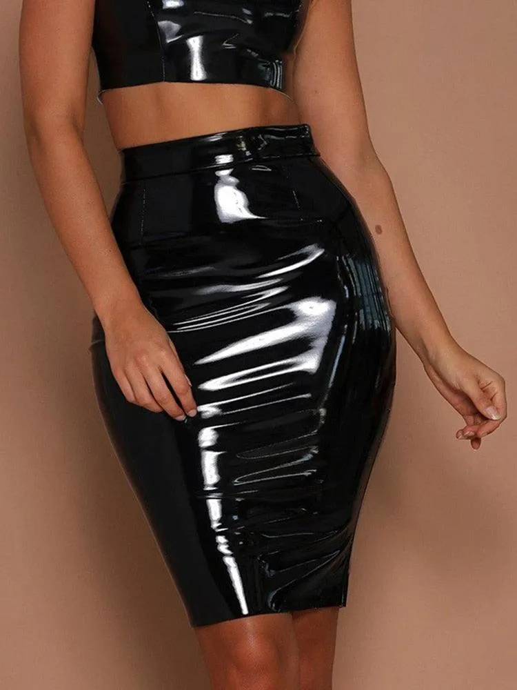 High Waist Ladies Midi Pencil Skirt