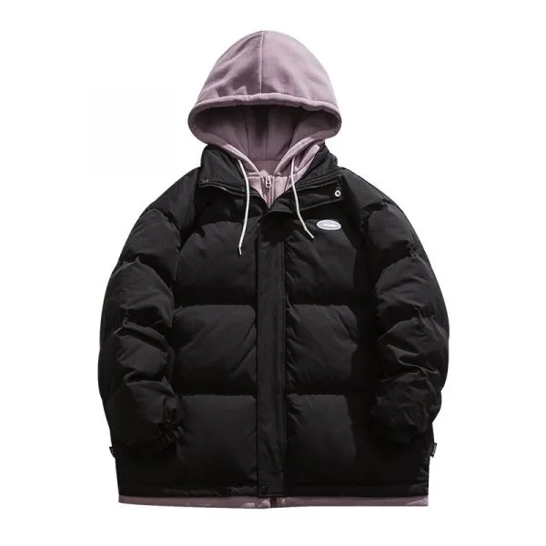 Hooded casual puffer jacket for men