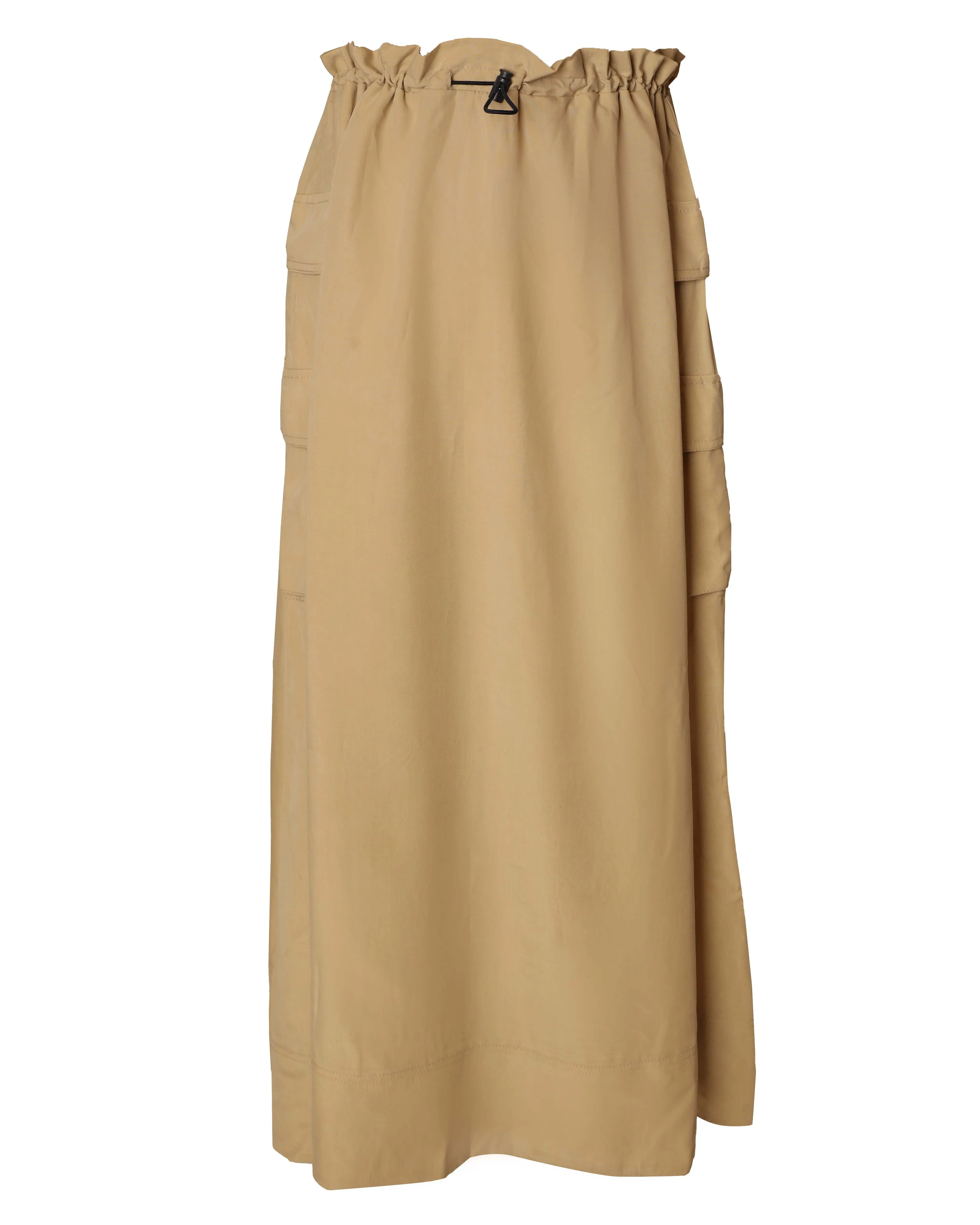 HSK143-TOGGLE SKIRT-Beige