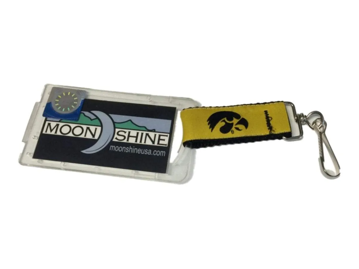 Iowa Hawkeyes Moonshine USA Lanyard  Luggage Tag Sunglass Strap Set