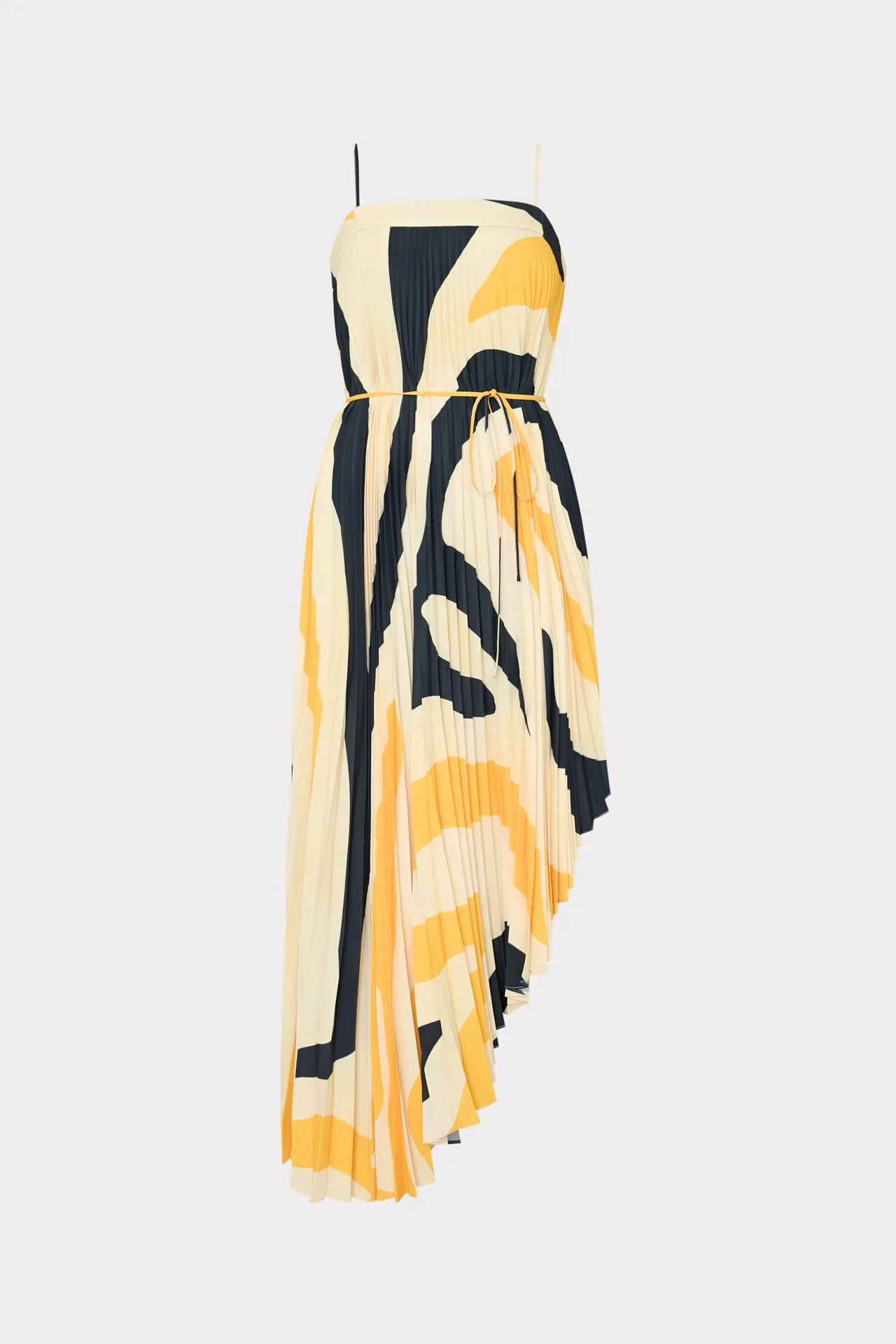 Irene Zebra Pleated Dress